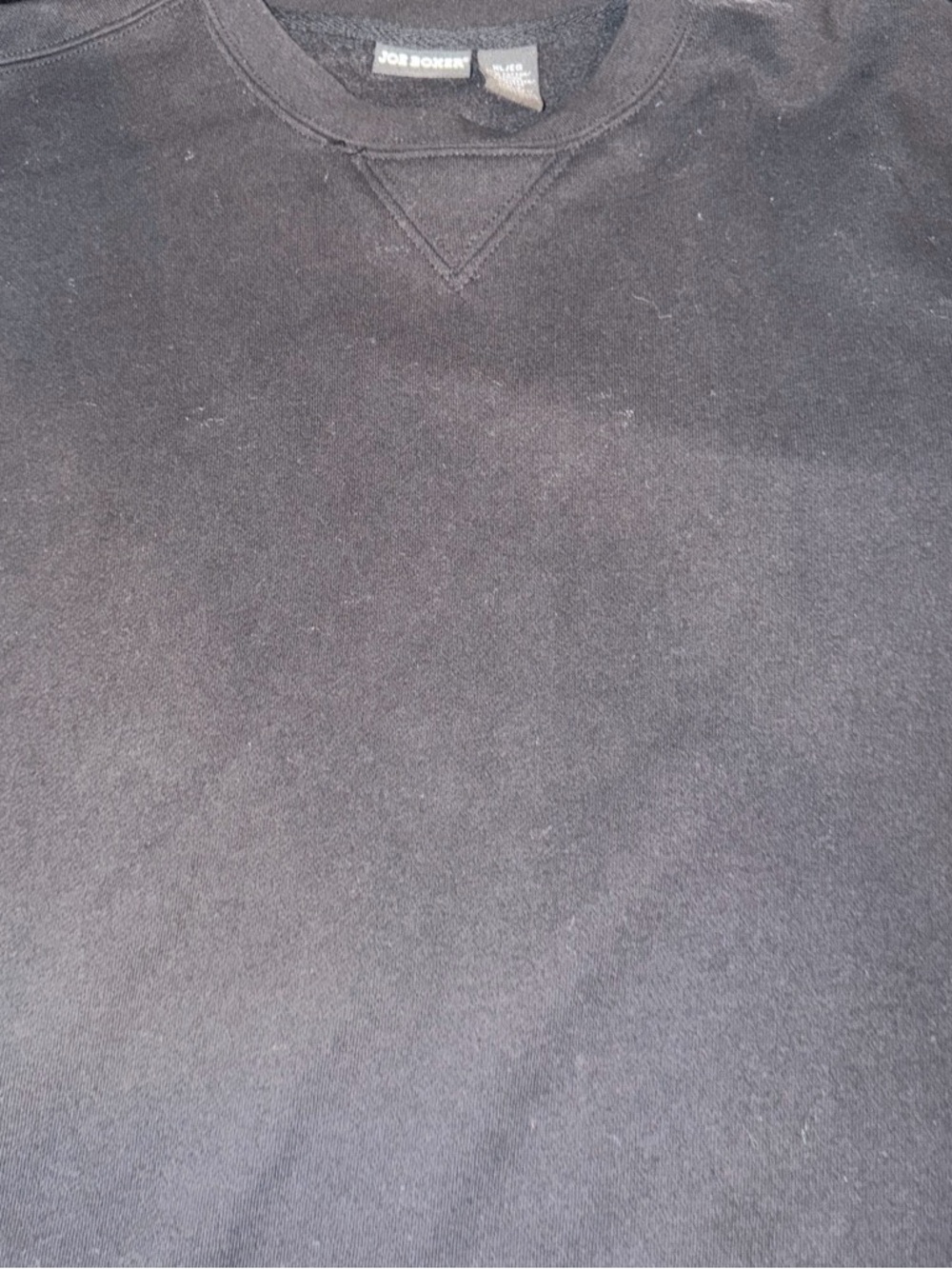 Joe Boxer Men's Black Crewneck Pullover